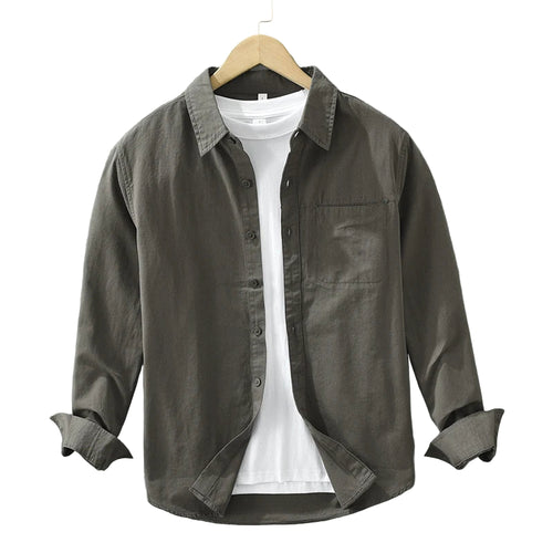 Herrskjorta Casual Stil Mjuk Material för Män 1