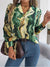Dam Skjorta Marmormönster Trendig Polyester-2