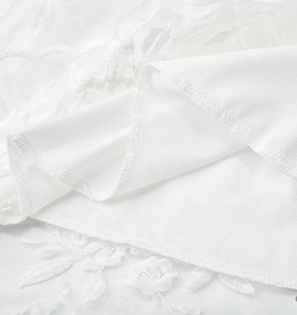 Kvinnors Cocktailklänning Knälängd Broderad Nätverk För Bröllop-4