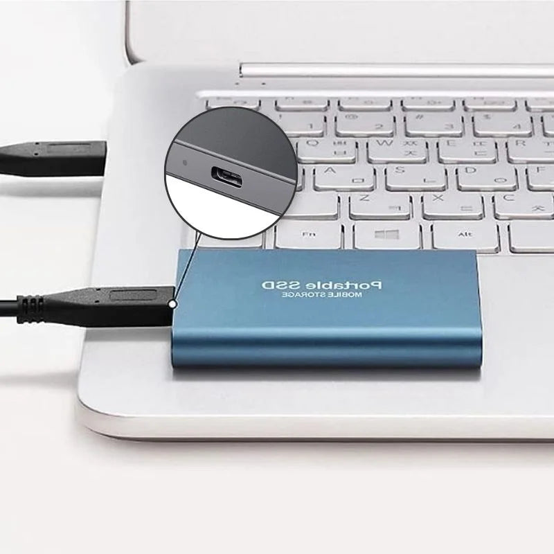 Extern SSD Bärbar Aluminium 1TB-30TB Stötsäker och Vattenavvisande 6