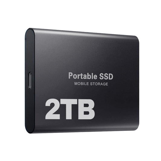 Extern SSD 2TB Snabb lagring USB-C Bärbar enhet
