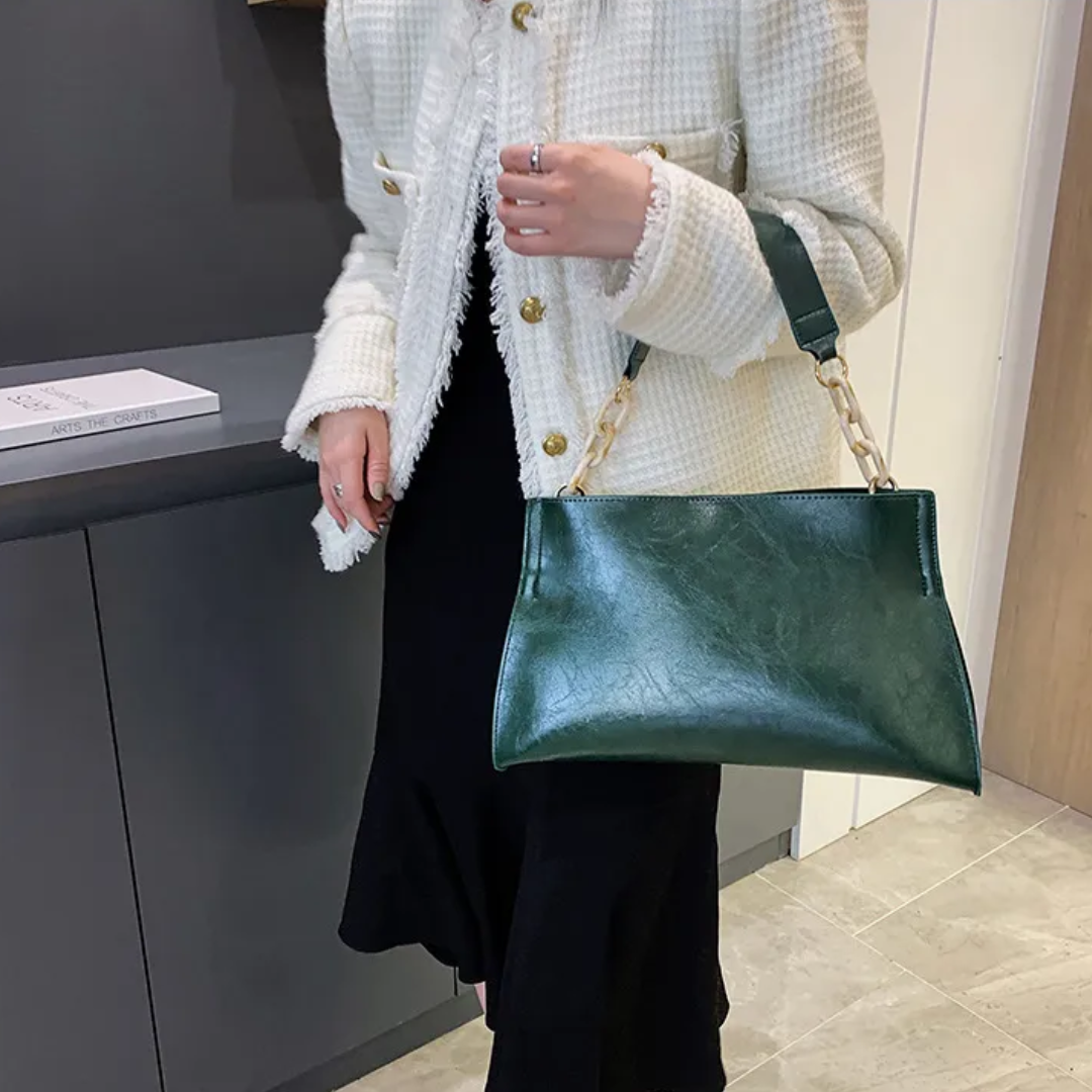 Dam Axelväska Elegant Konstläder Tidlös Design för Vardag och Fest 4