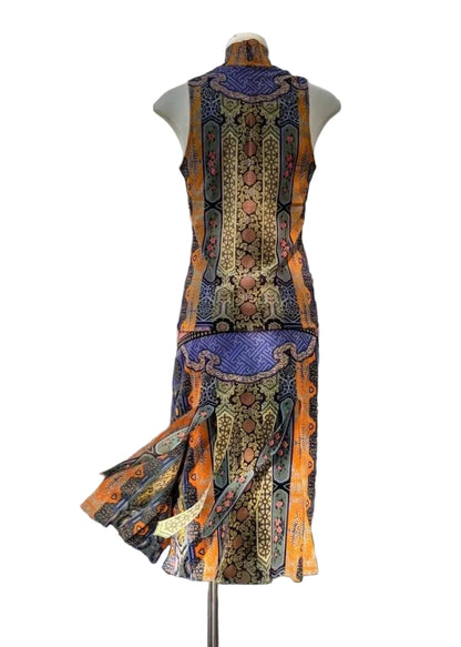 Fina Dam Klänningar Bohemisk Ärmlös Patchwork Design 0