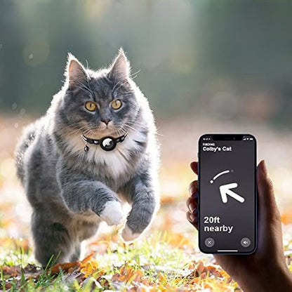 GPS-halsband för katt med reflekterande design 1