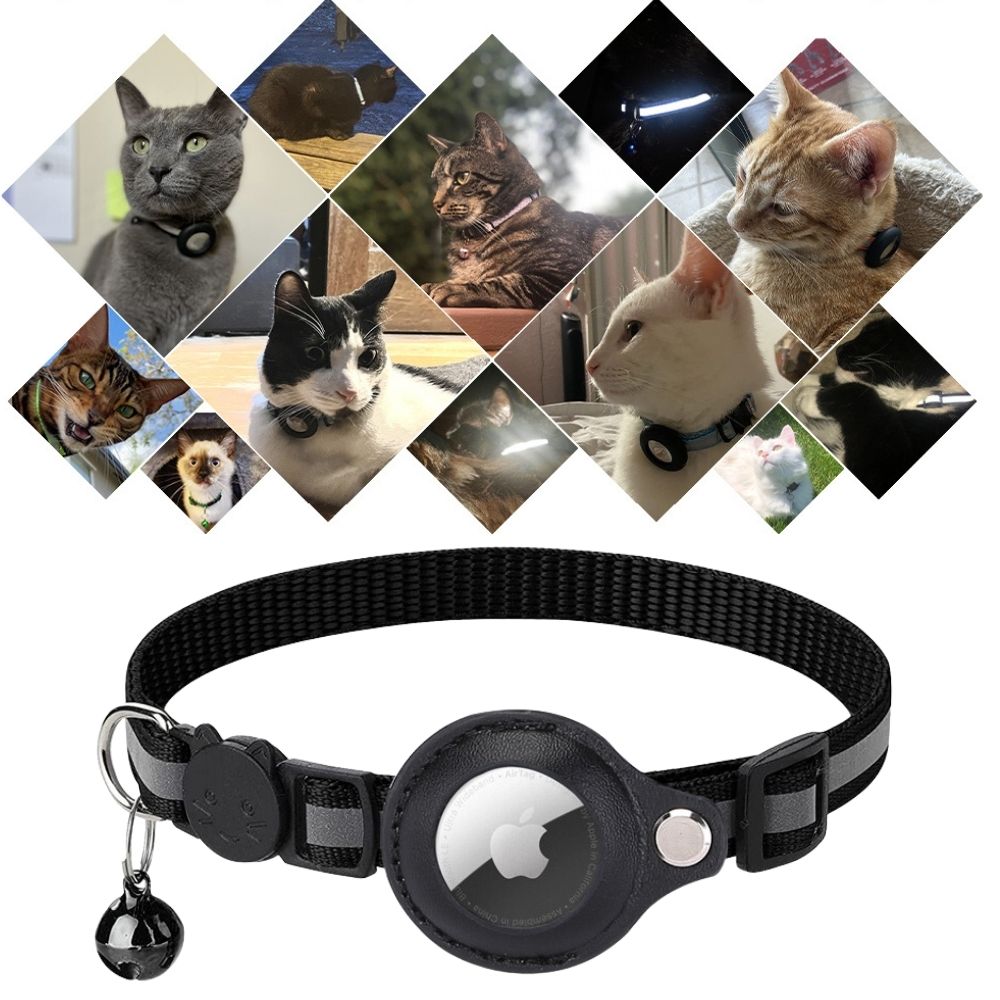 GPS-halsband för katt med reflekterande design 5