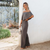 Dam Jumpsuit Off-Shoulder Lätt Polyester Elegant Stil-1