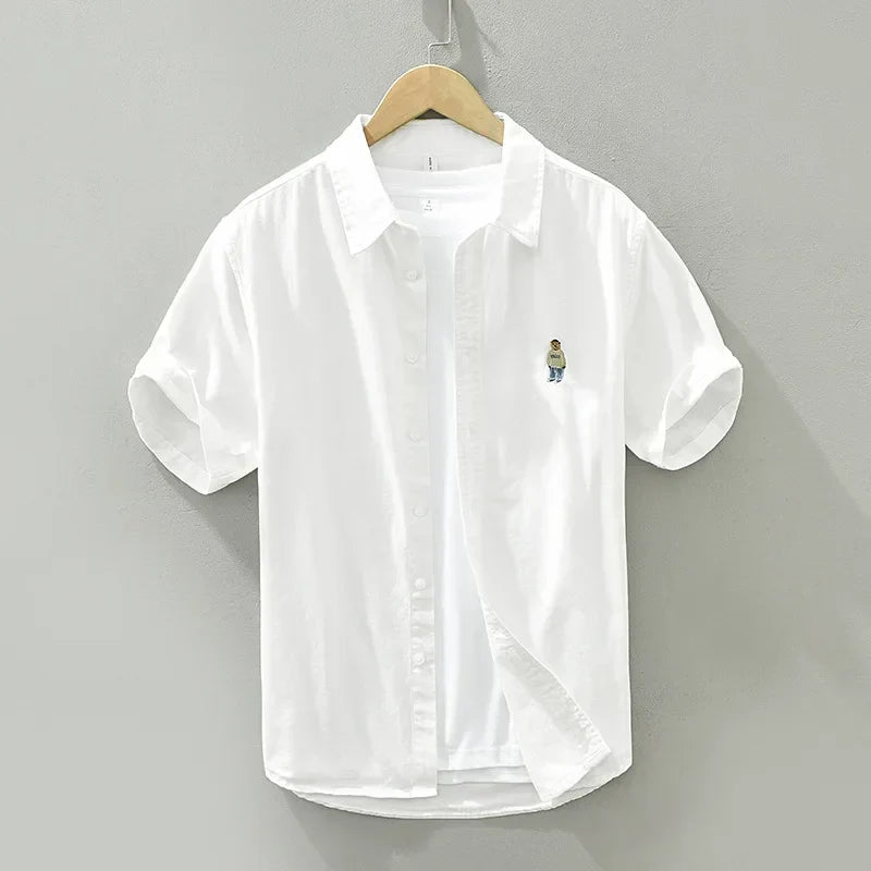 Variant image for Herrskjorta Kort Ärmar Casual Bomull-18