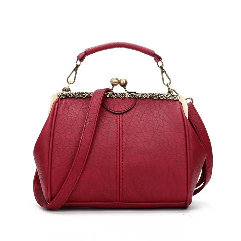 Dam Crossbody Väska Vintage Clic Minimalistisk Design 4