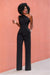 Dam Jumpsuit En-Axel Design Bredben Polyester och Bomull-5
