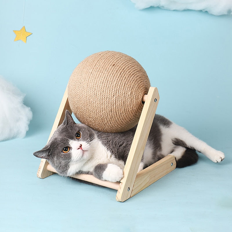 Katt Skrapa och rulla boll leksak