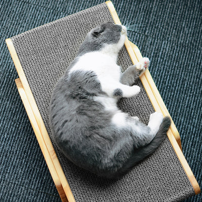 Wooden Cat Scratcher Bed