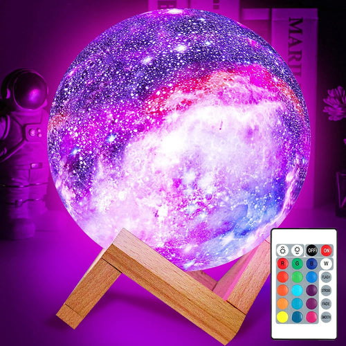 Multicolor 3D Månlampa