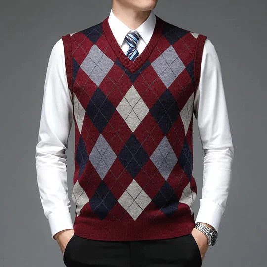 Variant image for Herr Tröja Vest Akryl Modern Stil-13