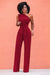 Dam Jumpsuit En-Axel Design Bredben Polyester och Bomull-1