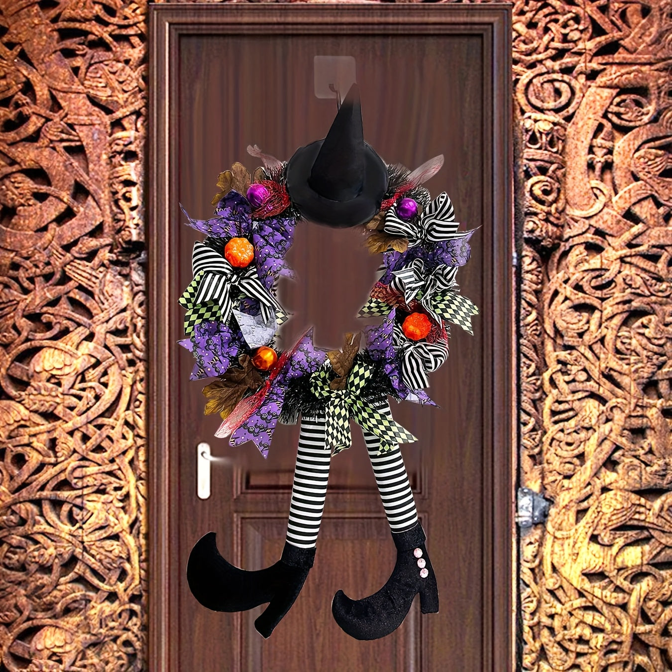 Halloween Dekoration Häxbens Dörrkrans 1