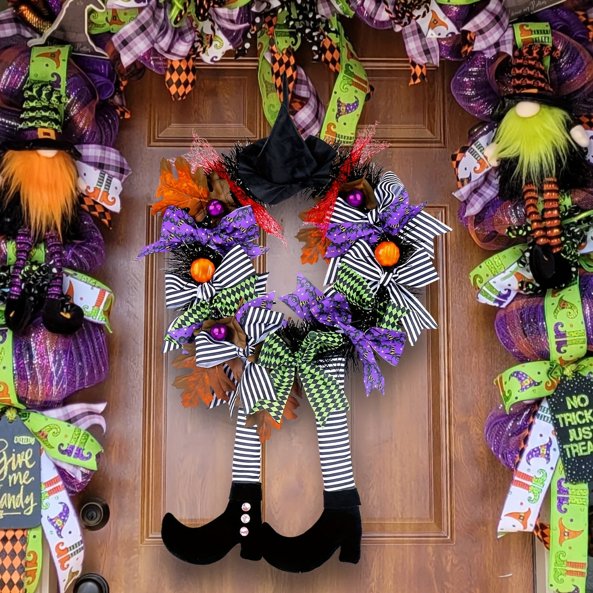 Halloween Dekoration Häxbens Dörrkrans 2