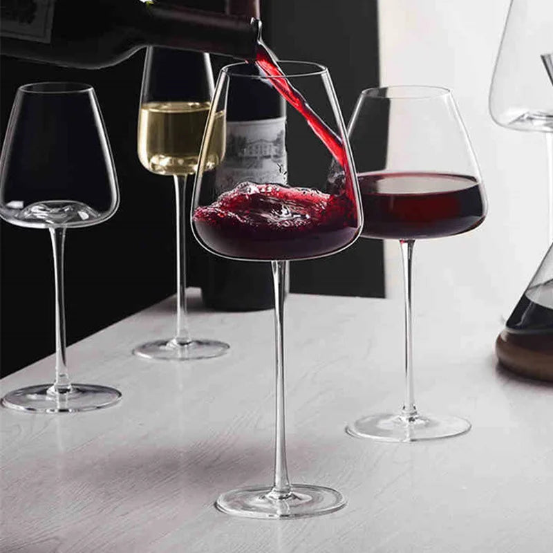 Handgjort vin- och champagneglasset med raffinerad design 2