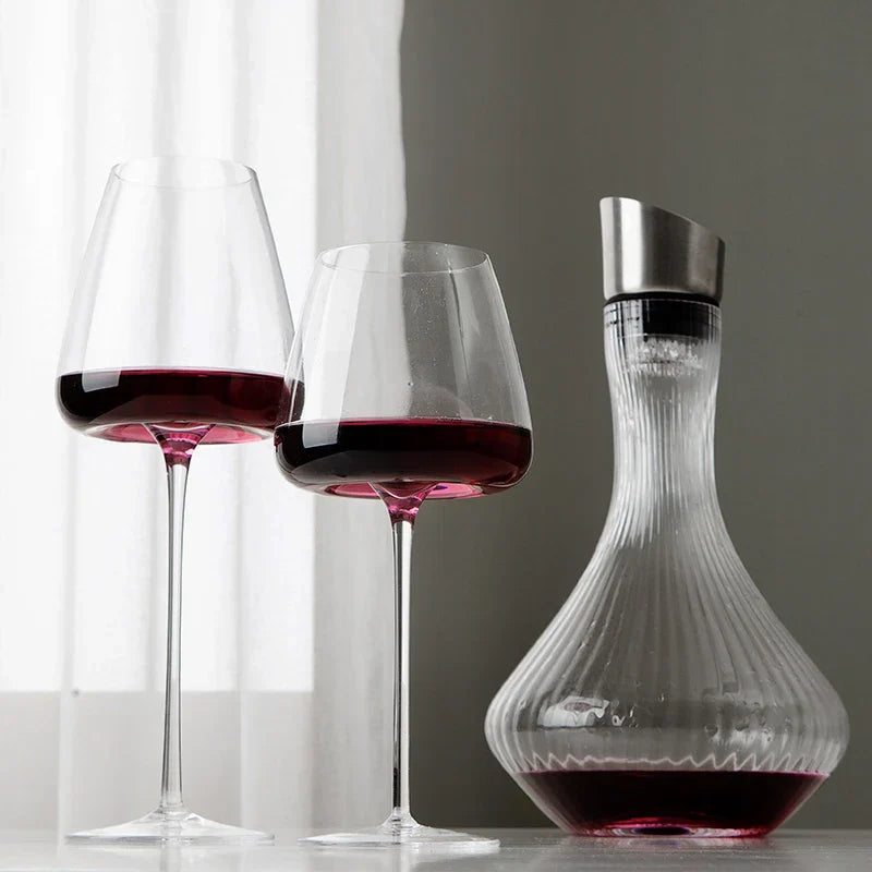 Handgjort vin- och champagneglasset med raffinerad design 3