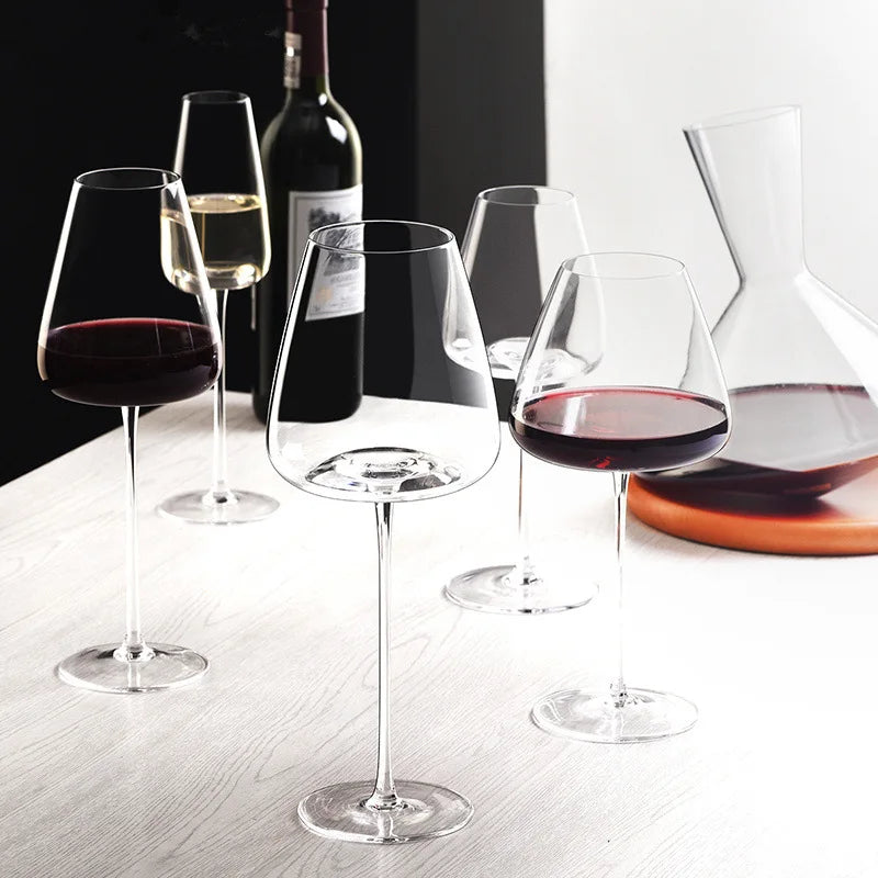 Handgjort vin- och champagneglasset med raffinerad design 6