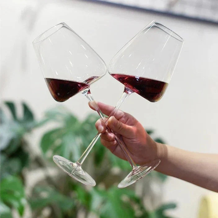 Handgjort vin- och champagneglasset med raffinerad design 7