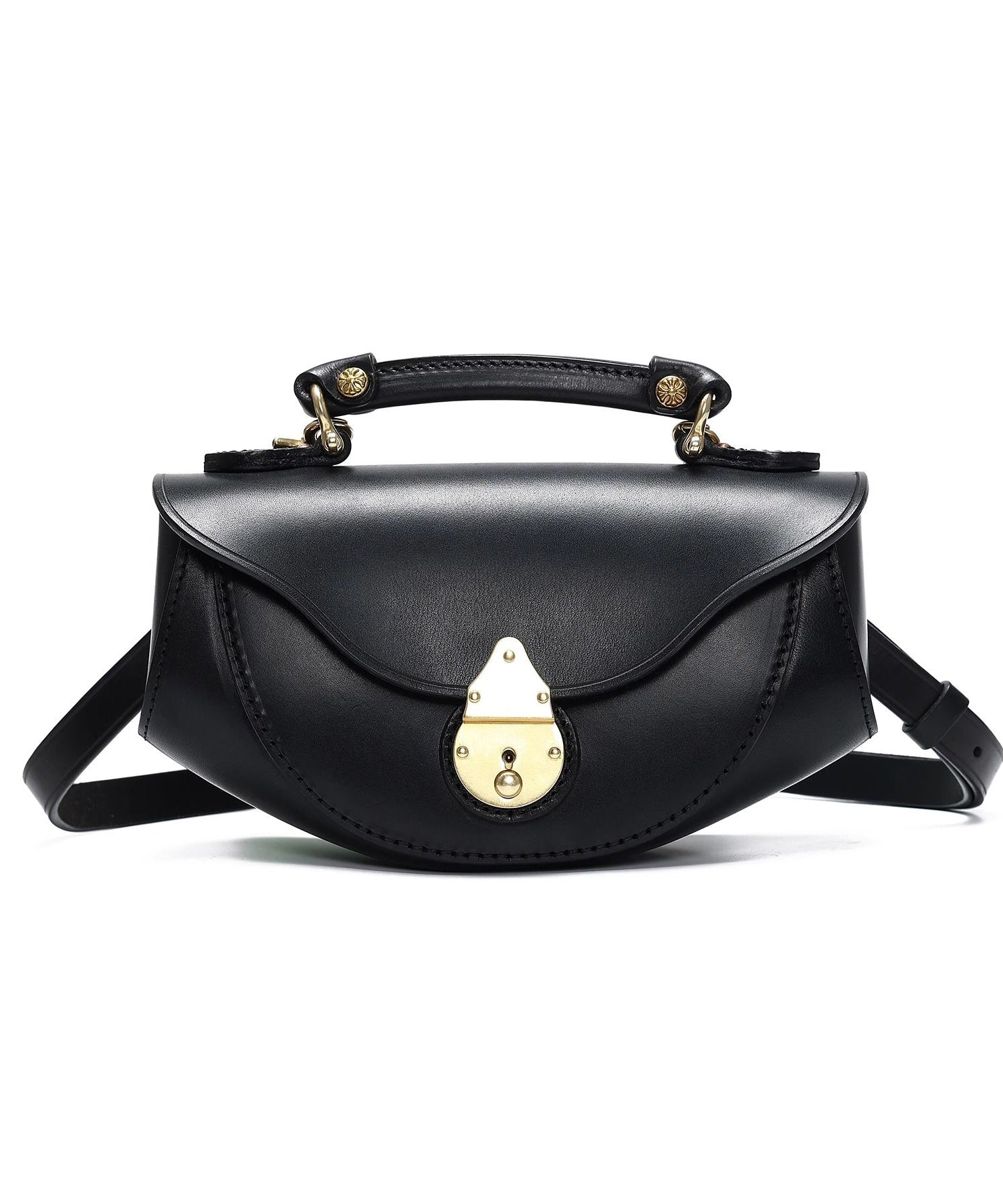 Handväska i kalvläder med stilren design 3