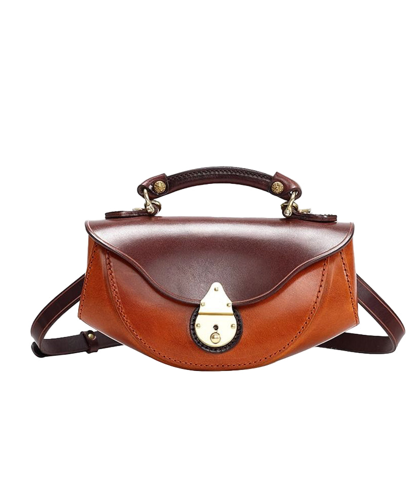 Handväska i kalvläder med stilren design 4