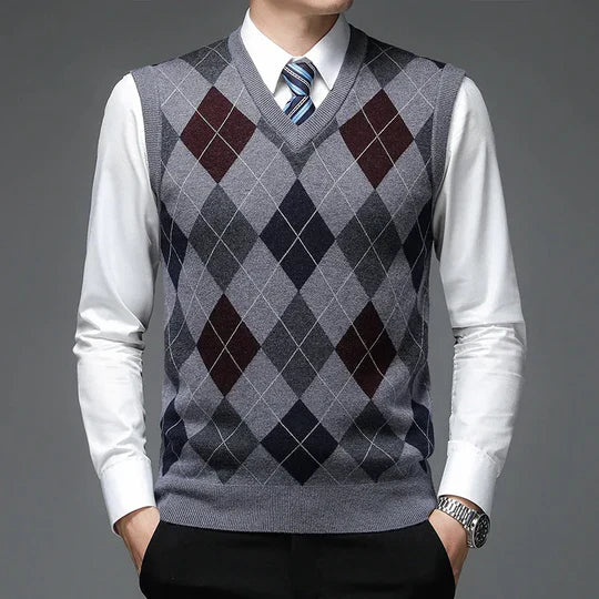 Variant image for Herr Tröja Vest Akryl Modern Stil-7