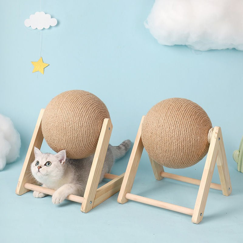Katt Skrapa och rulla boll leksak
