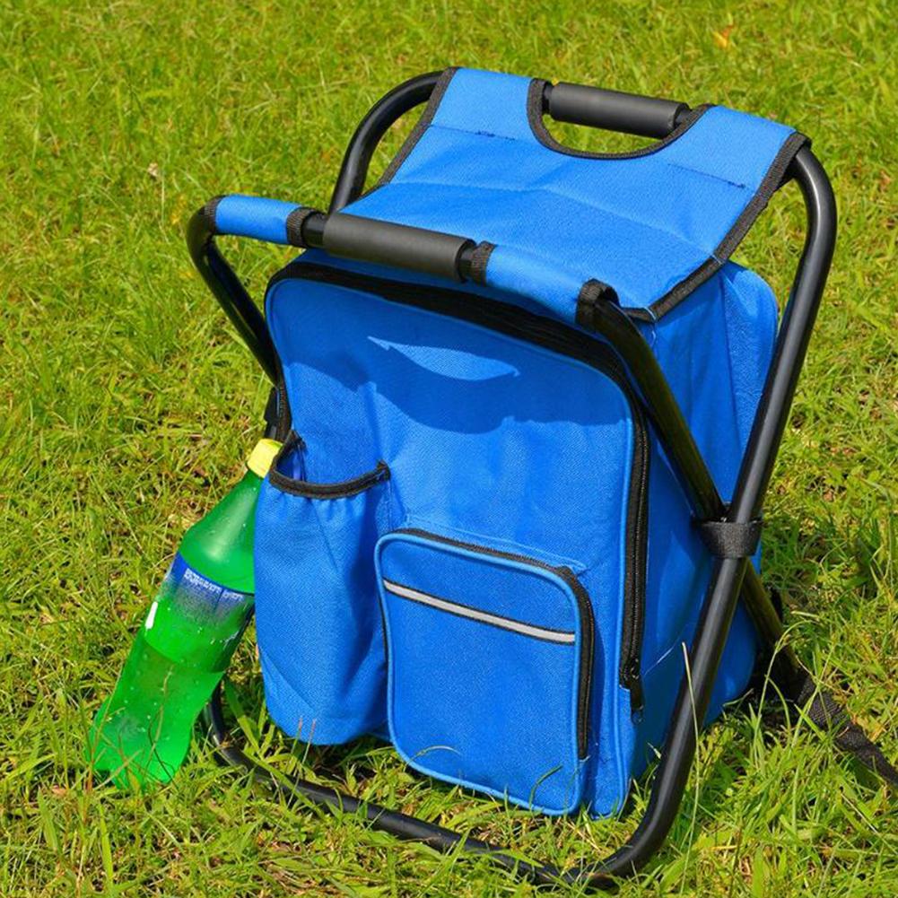 Hopfällbar ryggsäckspall för utomhusbruk