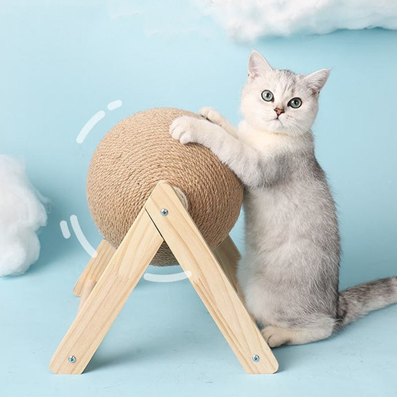 Katt Skrapa och rulla boll leksak