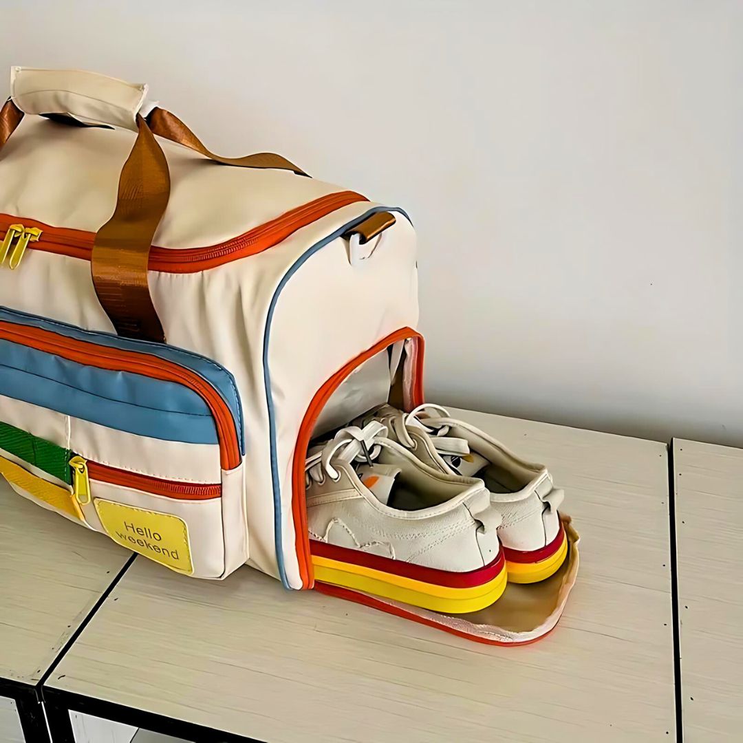 Helg Resväska Multifunktionell Design Syntetiskt Tyg 1
