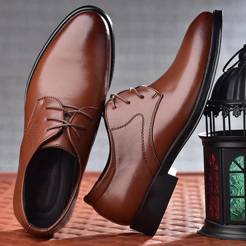 Herrskor Oxford Stil PU Bekväm Gummiyttersula 5