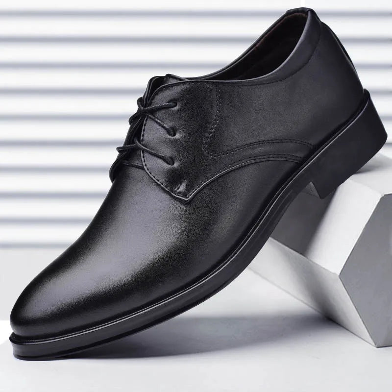 Herrskor Oxford Stil PU Bekväm Gummiyttersula 3