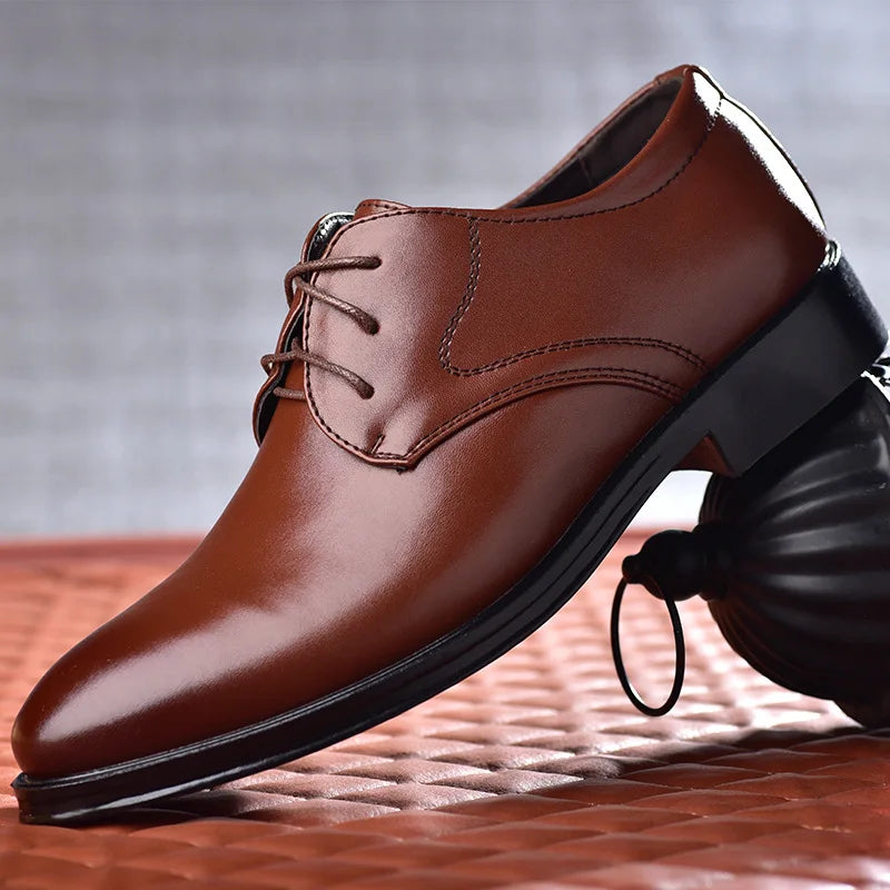 Herrskor Oxford Stil PU Bekväm Gummiyttersula 2
