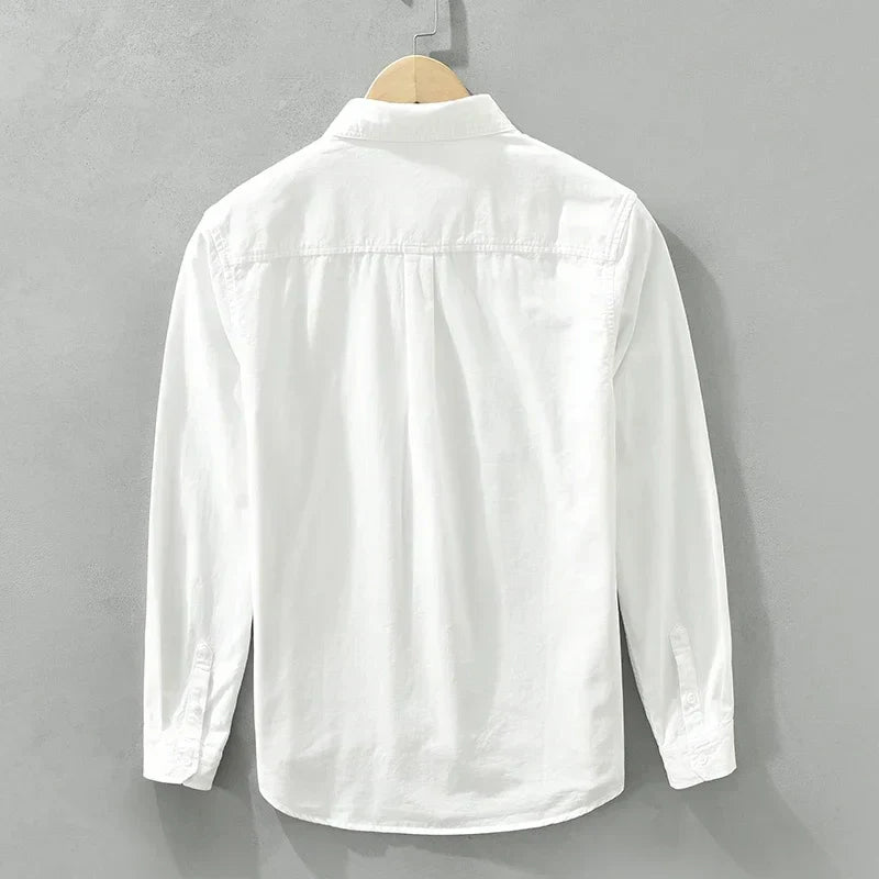 Mäns Bomullsskjorta Elegant Stil 5