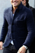 Herr Blazer Modern Knapp Duvjacka Avslappnad Stil 3