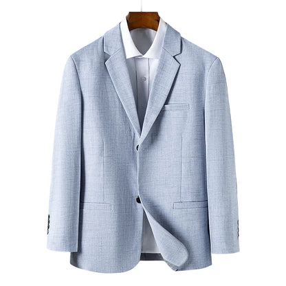 Herr Blazer Rak Skuren Med Kostymkrage 2