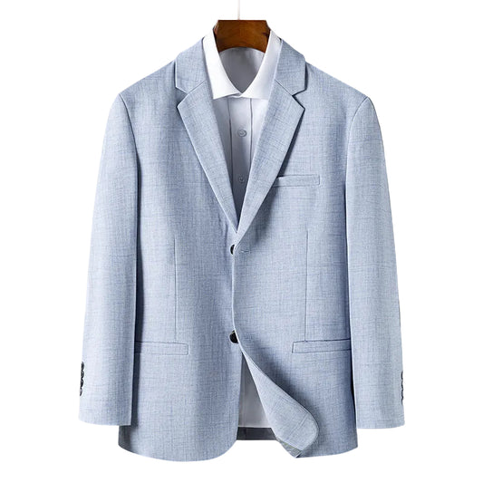 Herr Blazer Rak Skuren Med Kostymkrage 2