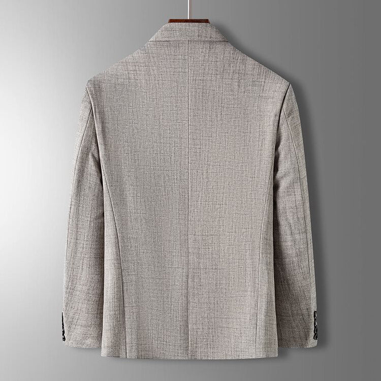 Herr Blazer Rak Skuren Med Kostymkrage 3
