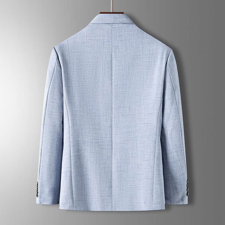 Herr Blazer Rak Skuren Med Kostymkrage 5