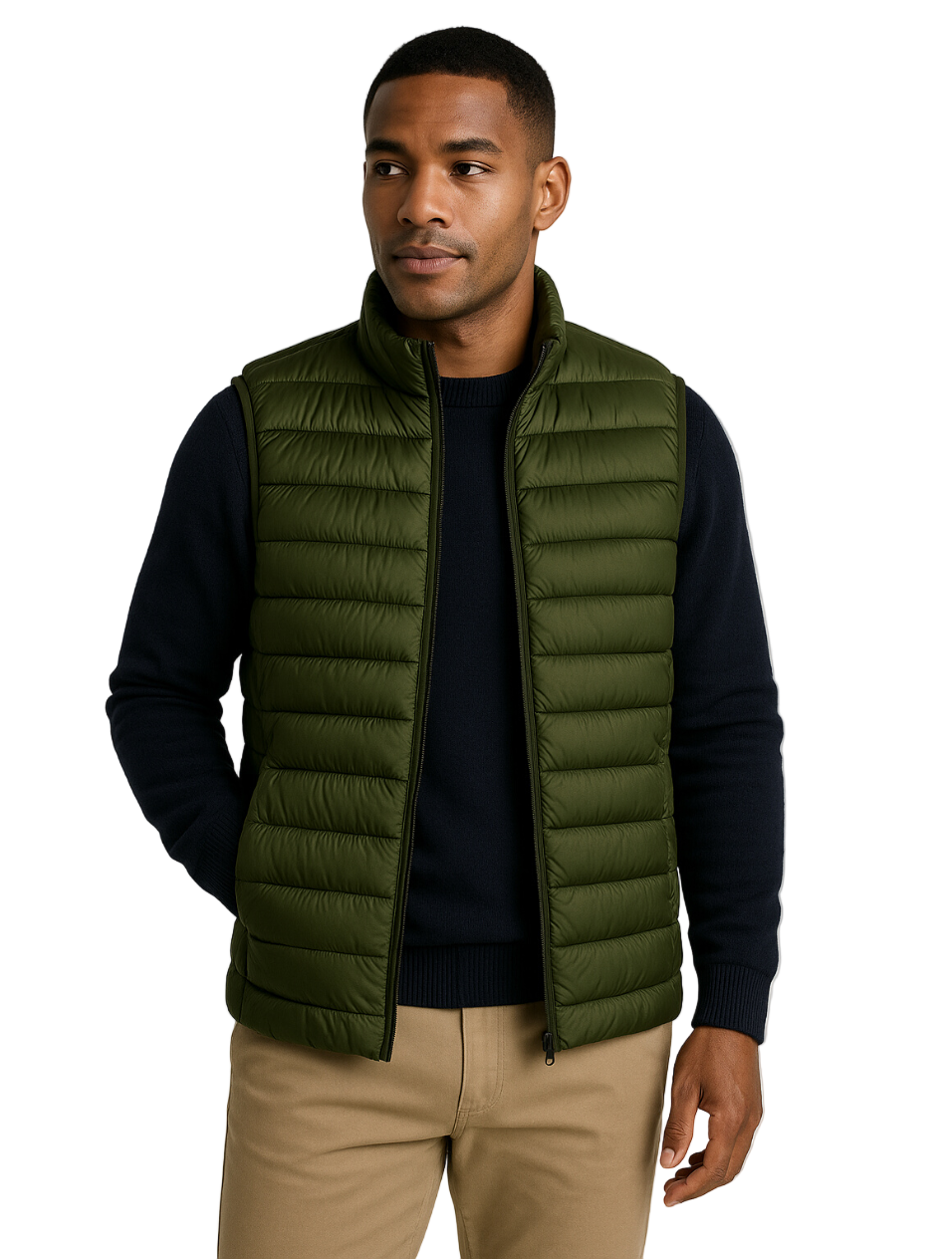 Herr Bodywarmer Quiltad Minimalistisk Stil 0