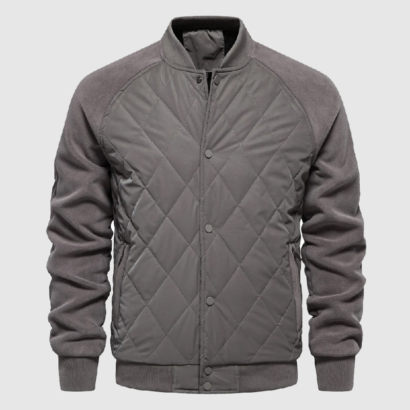 Herr Bomberjacka Fleece Detaljer Sportig Stil 2