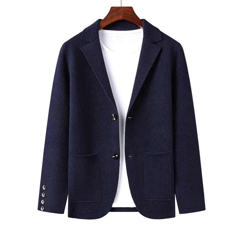 Herr Cardigan Jacka Raffinerad Design med Praktiska Fickor 0
