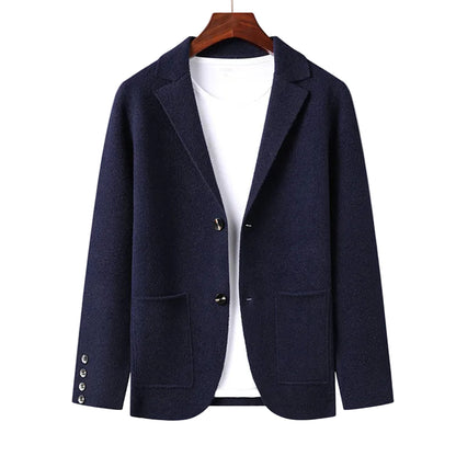 Herr Cardigan Jacka Raffinerad Design med Praktiska Fickor 0