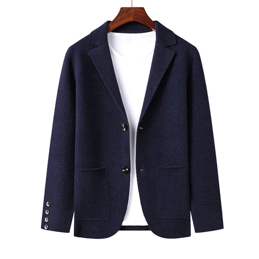 Herr Cardigan Jacka Raffinerad Design med Praktiska Fickor 0