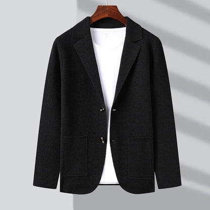 Herr Cardigan Jacka Raffinerad Design med Praktiska Fickor 1