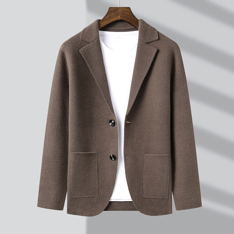 Herr Cardigan Jacka Raffinerad Design med Praktiska Fickor 3