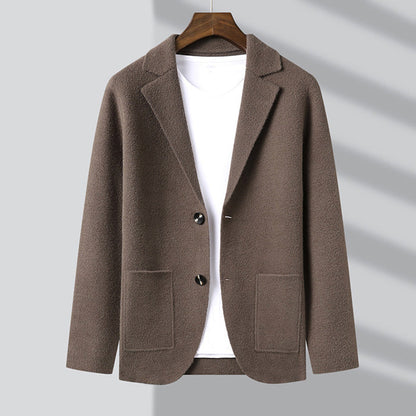 Herr Cardigan Jacka Raffinerad Design med Praktiska Fickor 3
