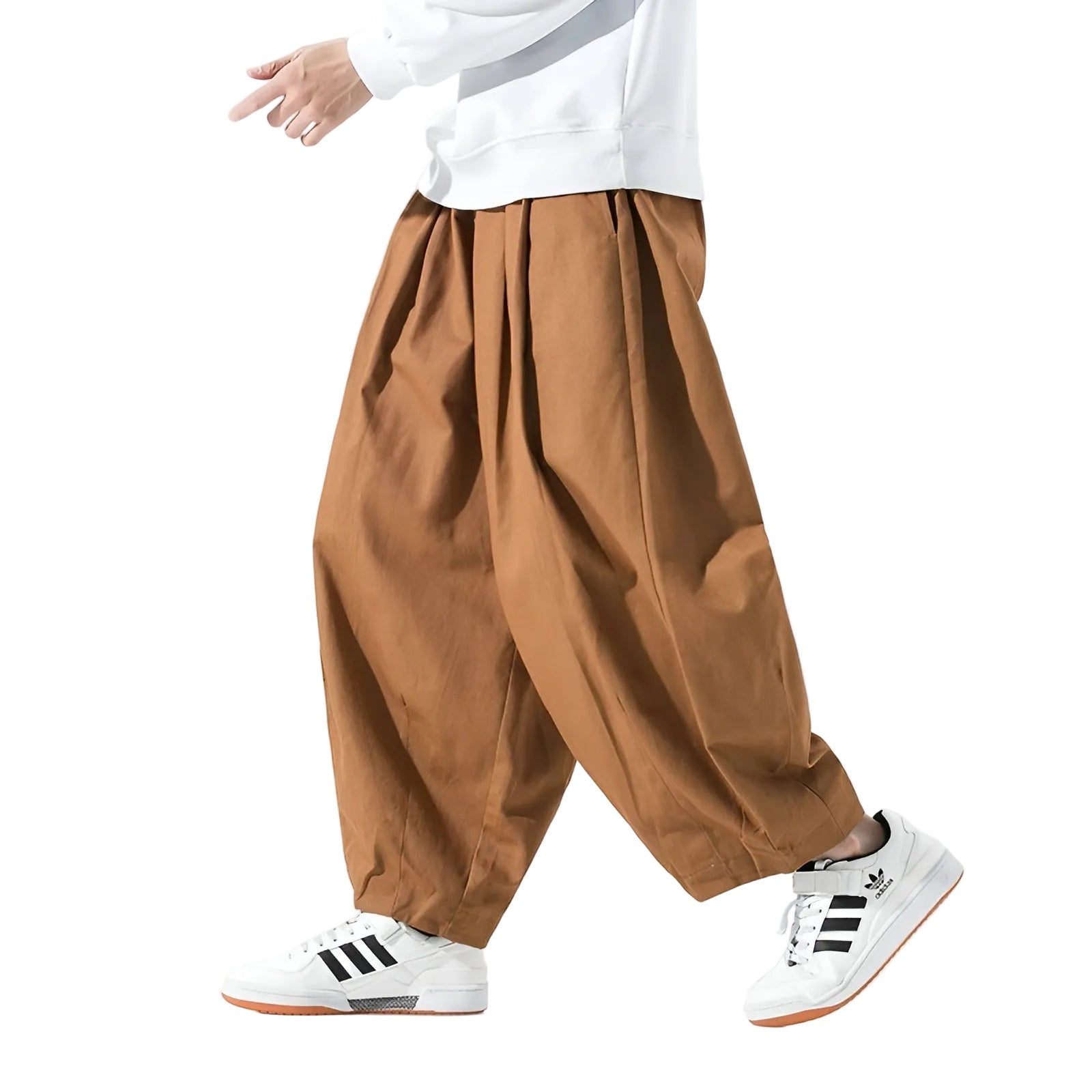 Herr Chinos Harem Byxor Baggy Stil 0