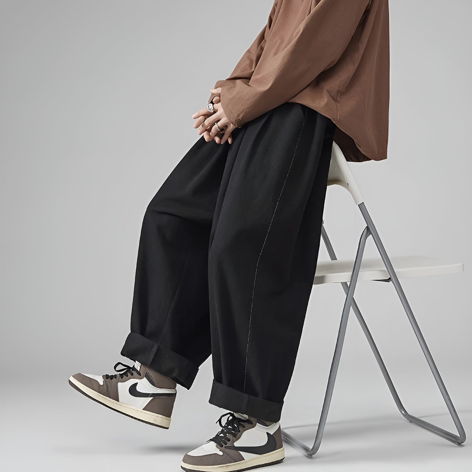 Herr Chinos Harem Byxor Baggy Stil 4